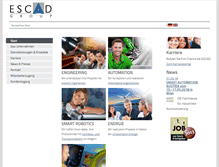 Tablet Screenshot of escad-group.com